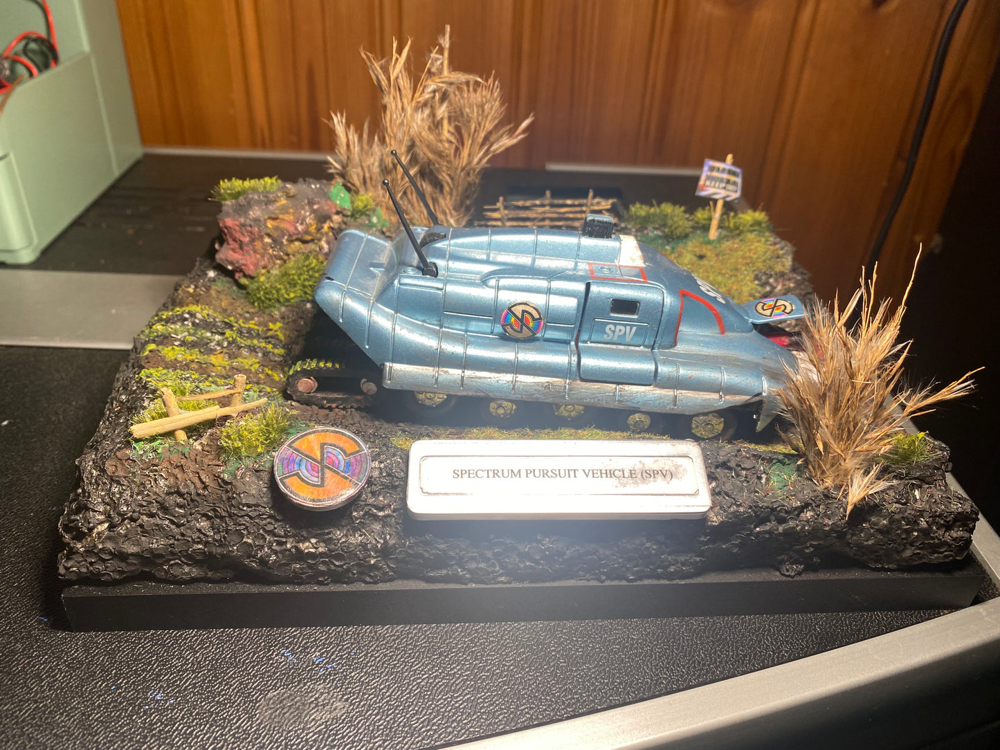 Diorama Captain Scarlet SPV Miniatuurlandschap