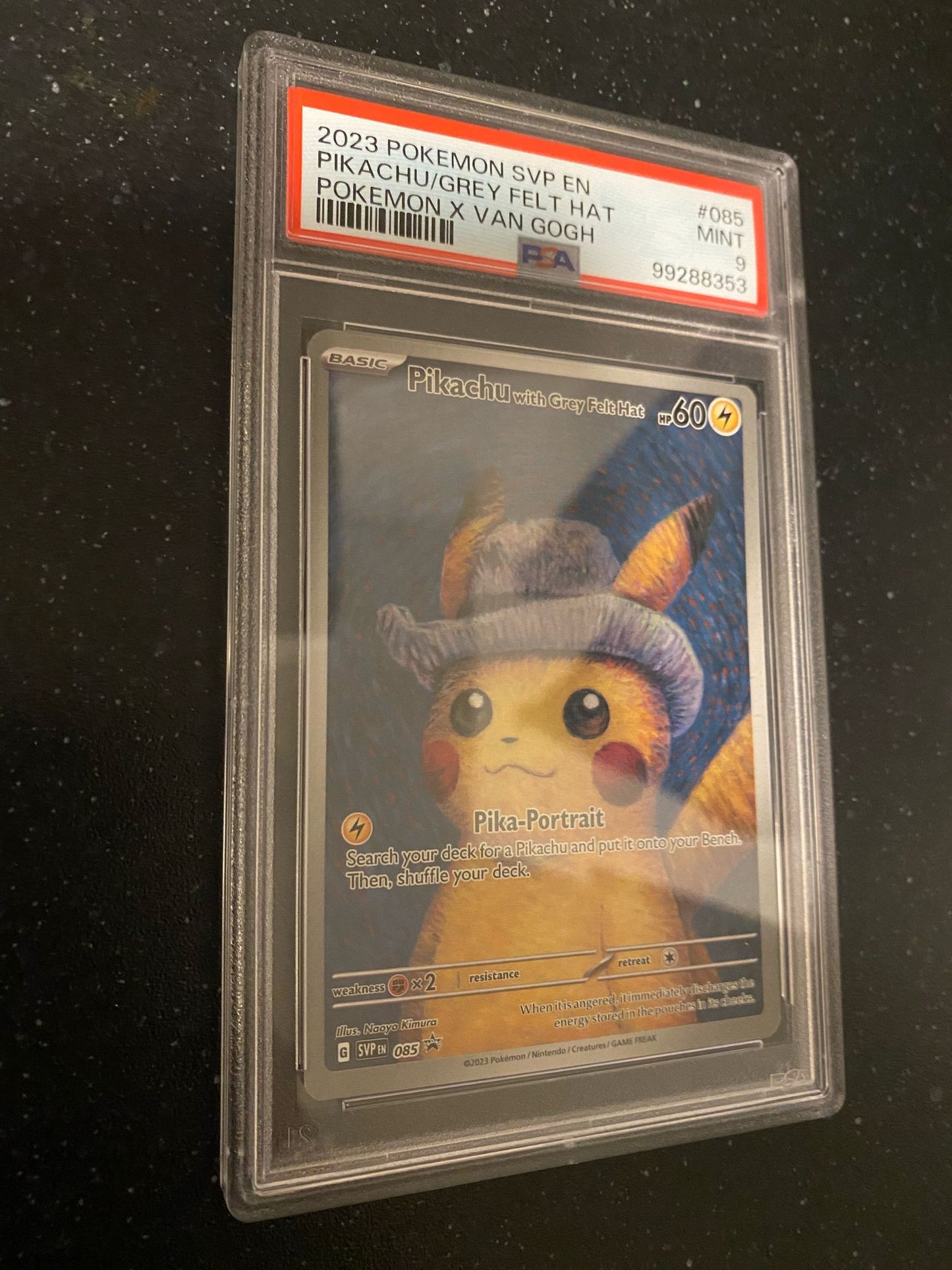 Pikachu with Grey Felt Hat SVP 085 PSA 9